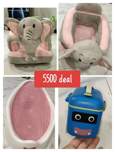 sitting sofa ,car container and bather