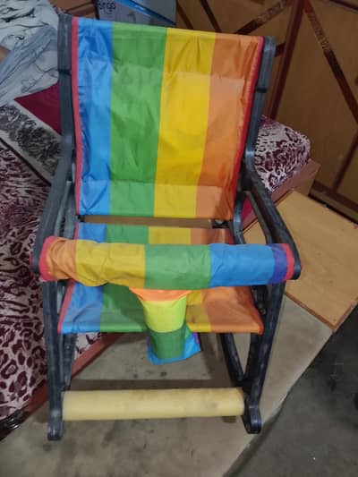 Rocking chair strong plastic body good condition urgent sale karachi