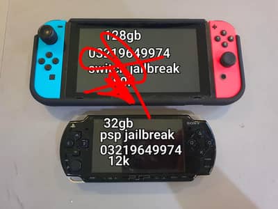 psp and Nintendo switch jailbreak games install l