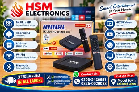 ANDRIOD HD SMART TV BOX 4-GB RAM LATEST VERSION FREE LIVE TV CHANNELS