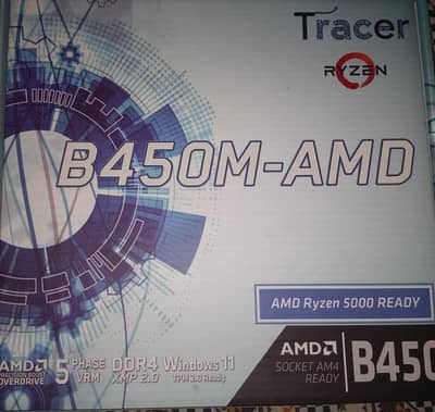 Tracer B450m Box Packed New Motherboard AMD