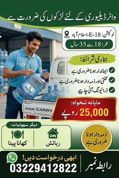 Water Delivery Driver Required