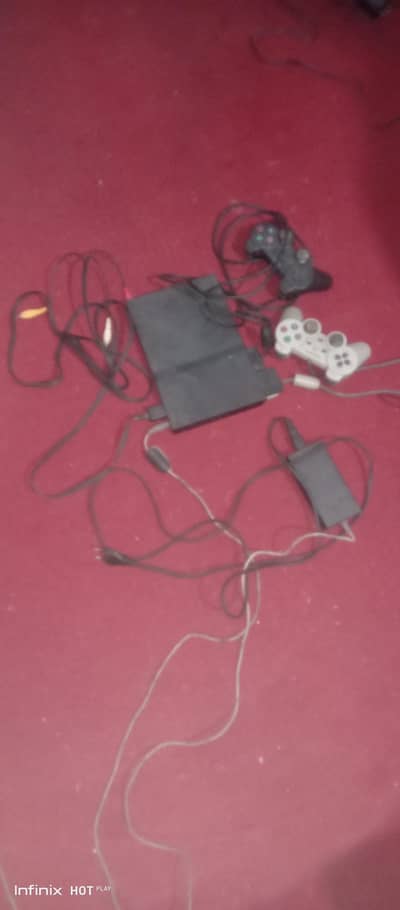 PS2 Slim Complete Set | 2 Controllers | 8MB Memory Card | 3 Games
