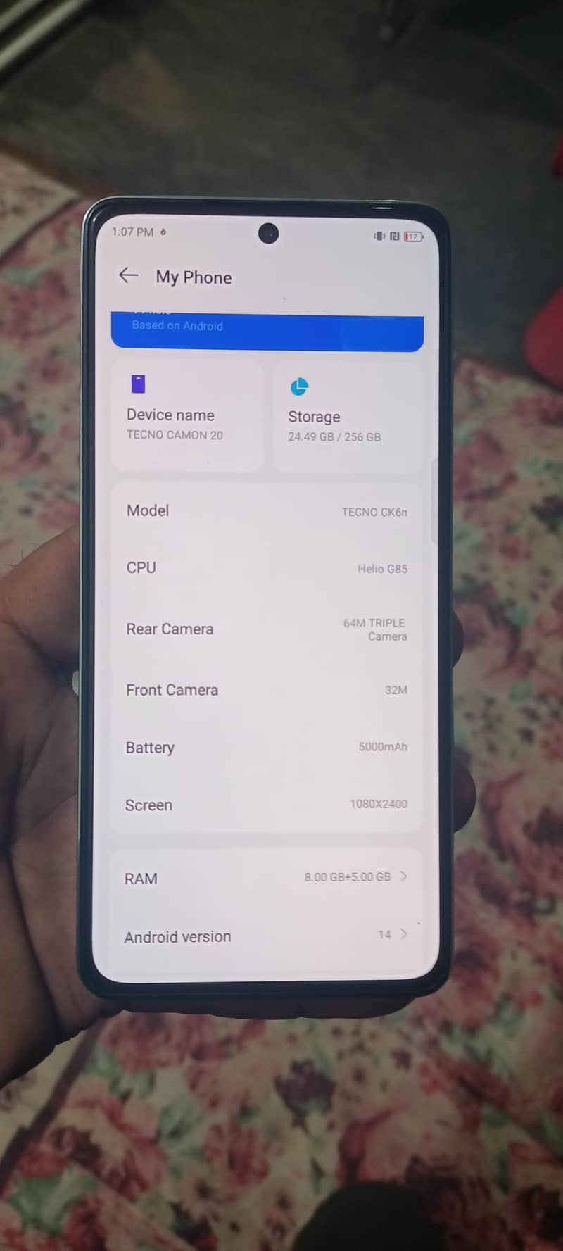 Tecno CAMON 20 3