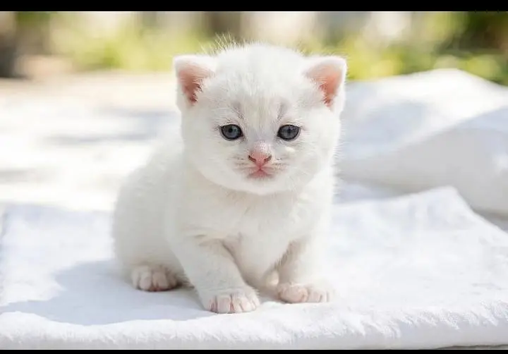 White kitten for sale -Active & healthy Lahore