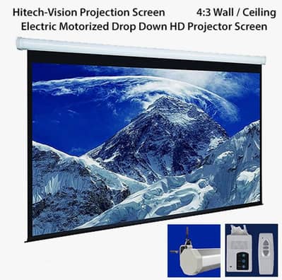 Hitech-Vision Electric Projector Screen - Matt White 120’