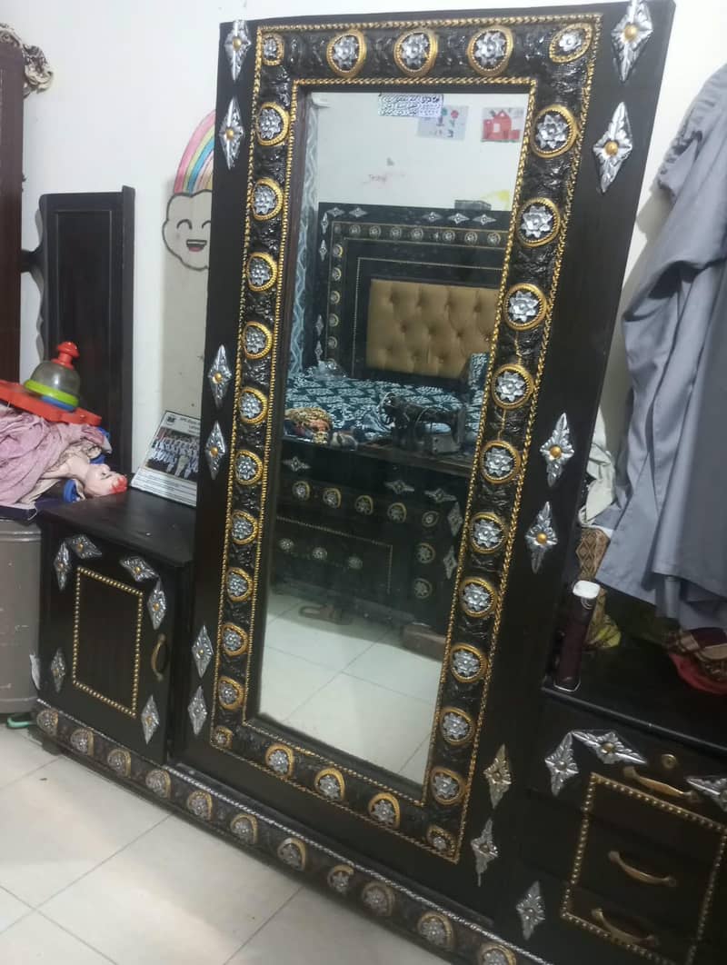 bed dressing show case and sofa set 1