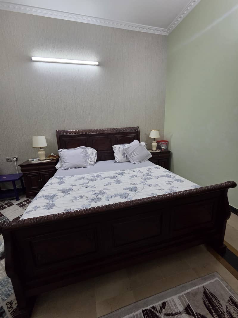 Solid Two King Size Bed with side tables 2