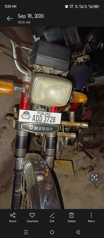 United 70cc 2021 urgent sale