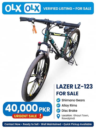 lazer star 1.2. 3 alloy rims dis brakes 14 gears condition8.5