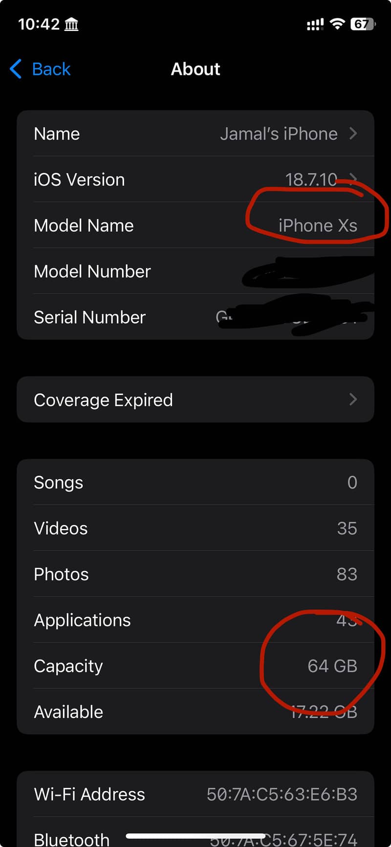 Apple iPhone XS 5