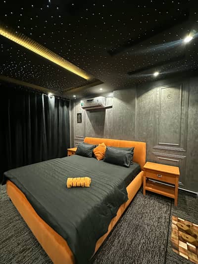 Bahria Town Lahore | Short Stay & Daily Rental Studio Apartment Available | Starlight Ceiling | Eiffel Tower Facing