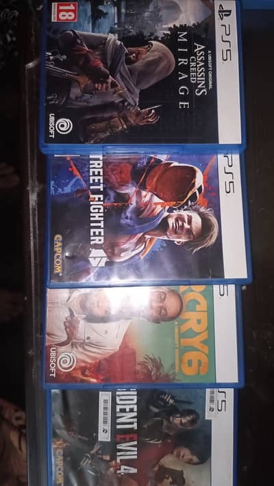 Street fighter 6 far cry 6 resident evil 4 assasin creed mirage