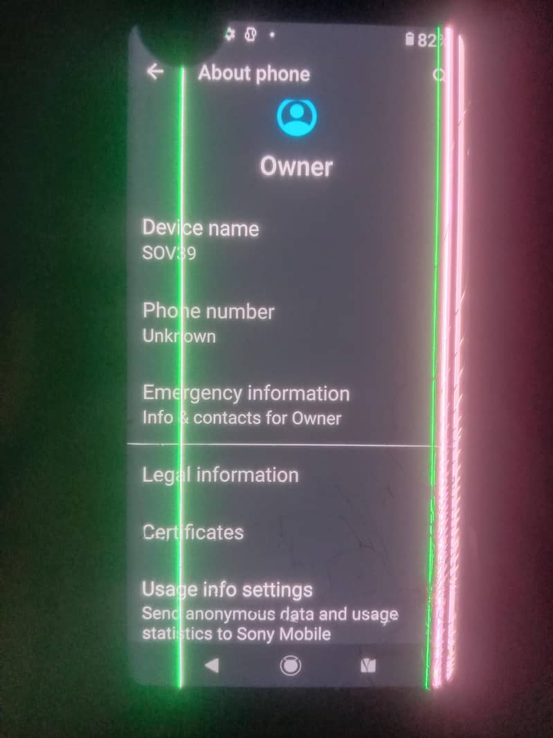 Sony XZ3  03029772375 0