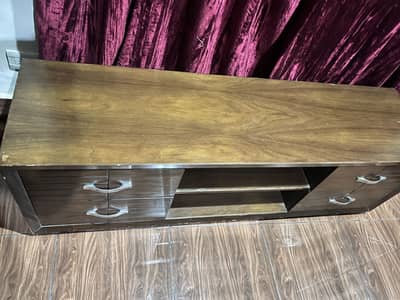 Wooden LED trolley