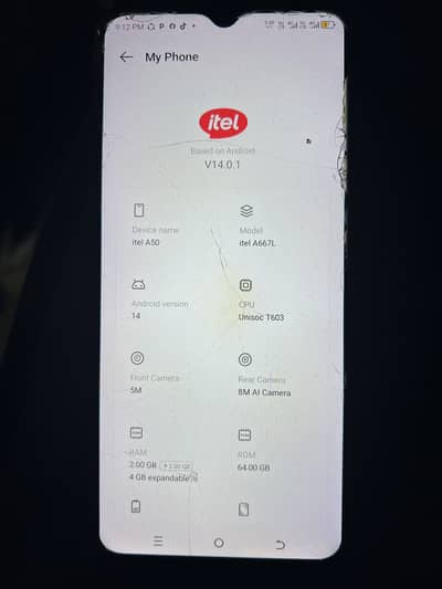 Itel A50
