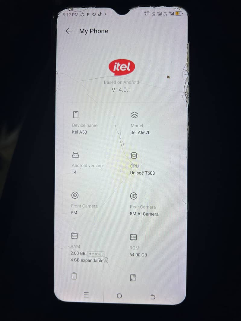 Itel A50 0