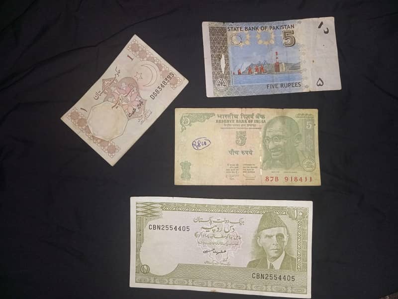 Notes and coins from different countries 2
