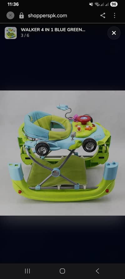 baby walkers 4 in 1  walker+ swing + carrier + stand still can lock