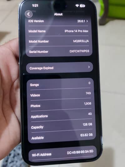 Apple iPhone 14 Pro Max | Deep Purple | 128 GB | Non PTA | 100 Battery