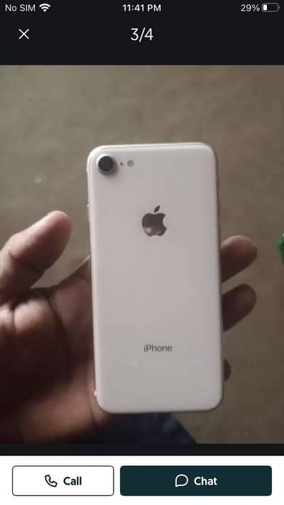 Apple iPhone 8 front camera off finger off baqi all ok