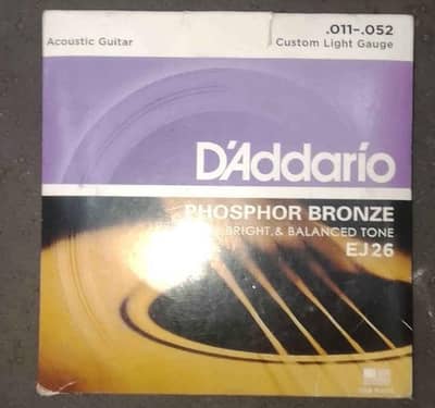 DAddario ej26 guitar 6tareyn pekt smet Pura set