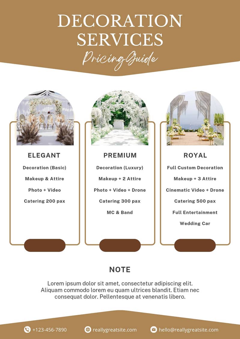 Decorations Service's Available 0