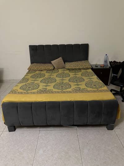 KING BED WITH MATTRESS