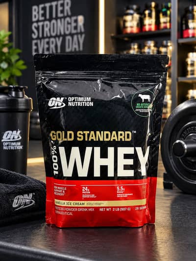 Optimum Nutrition Gold Standard 100% Whey Protein-2LB | Chocolate Fl