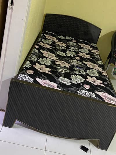 Single bed with mattress