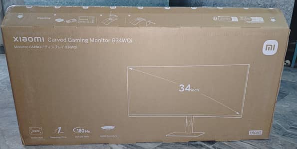 ​Xiaomi G34WQi 34 Curved Gaming Monitor 2K 1440p 180Hz Ultrawide