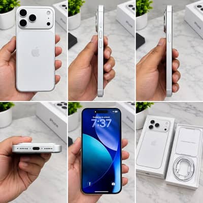 iPhone 17 Pro Max 256GB White | 97% Battery | Box & Original Cable