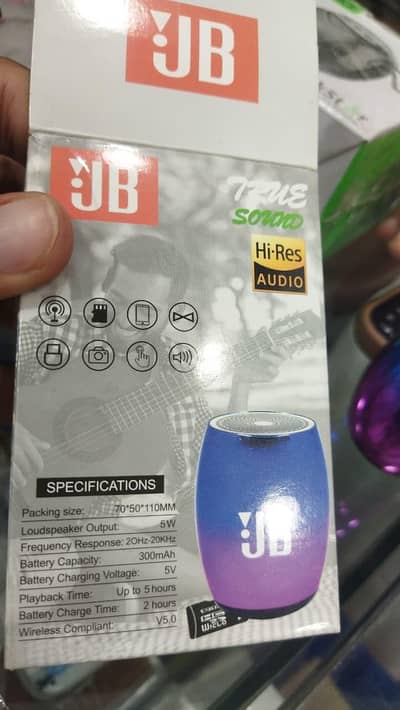JB TWS Wireless Bluetooth Speaker Card Supported
