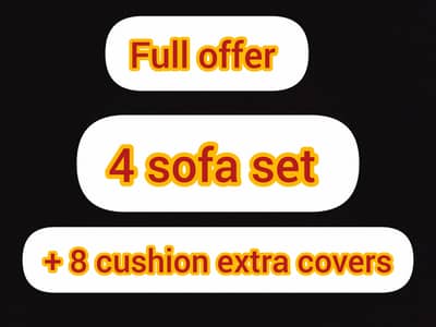 4 seater cane sofa set ( 2+1+1) good condition