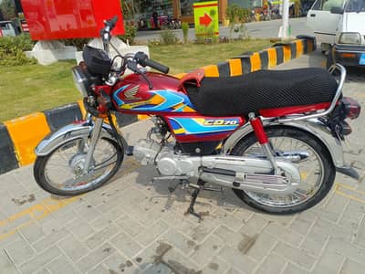 Honda CD 70 2026 Red Colors