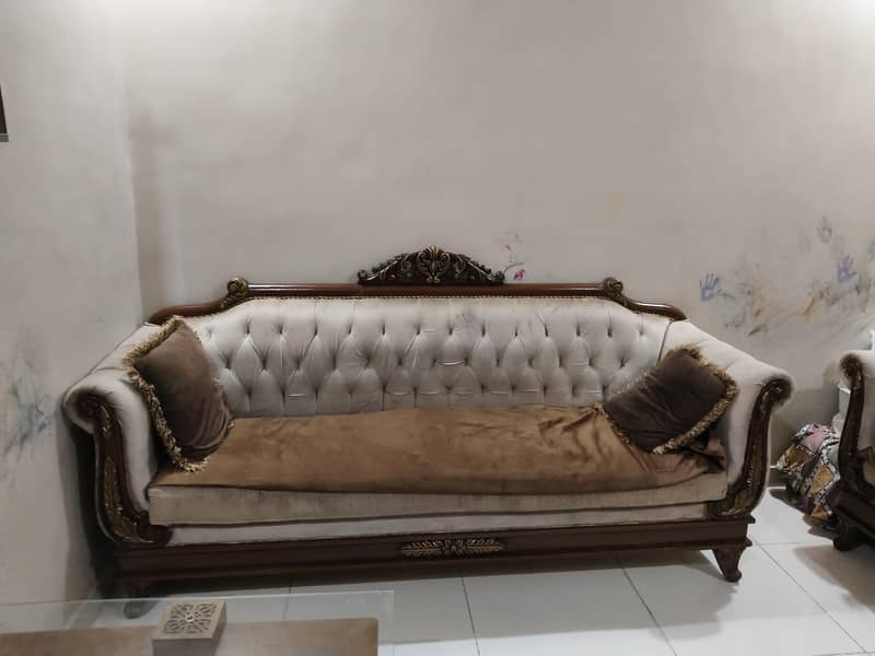 7 seater Elegant sheesham sofas 0