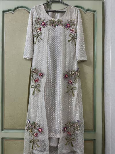 3-4 piece suit fancy dresses hand work and machine work