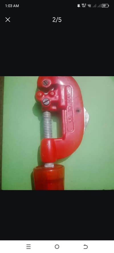 Made In Spain copper silver pipe cutter