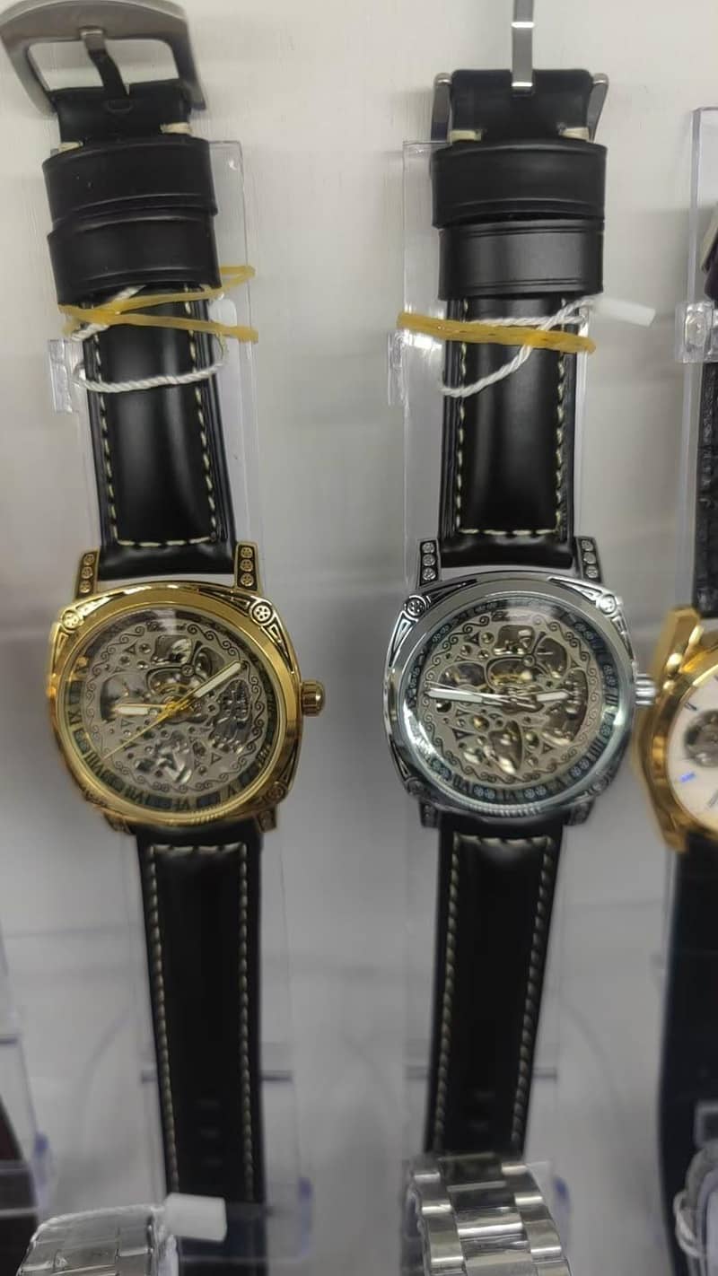 Skeleton face automatic watch 0