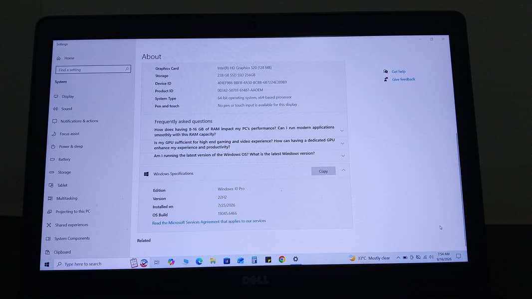 Dell laptop 6