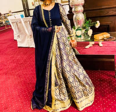 Navy blue maxi