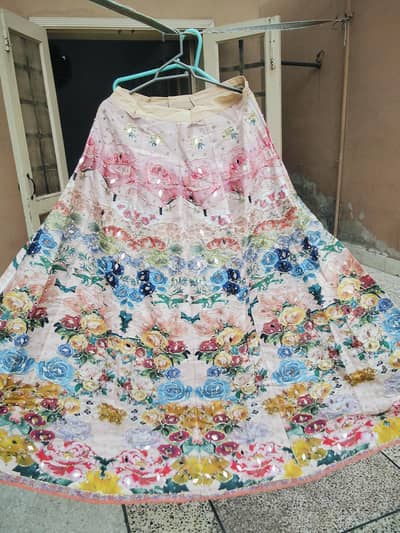 Lehnga 3 piece short kurti