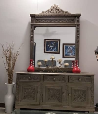 side board and mirror for sale