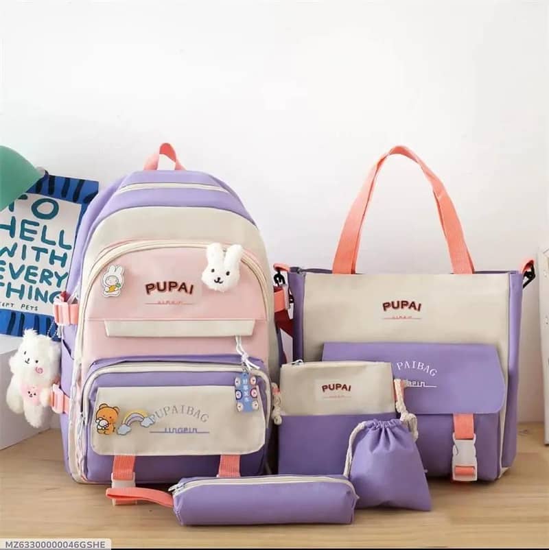 5 pcs bagset Multipurpose Backpack Set 1
