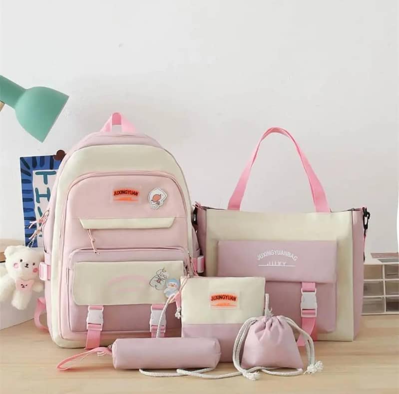 5 pcs bagset Multipurpose Backpack Set 2