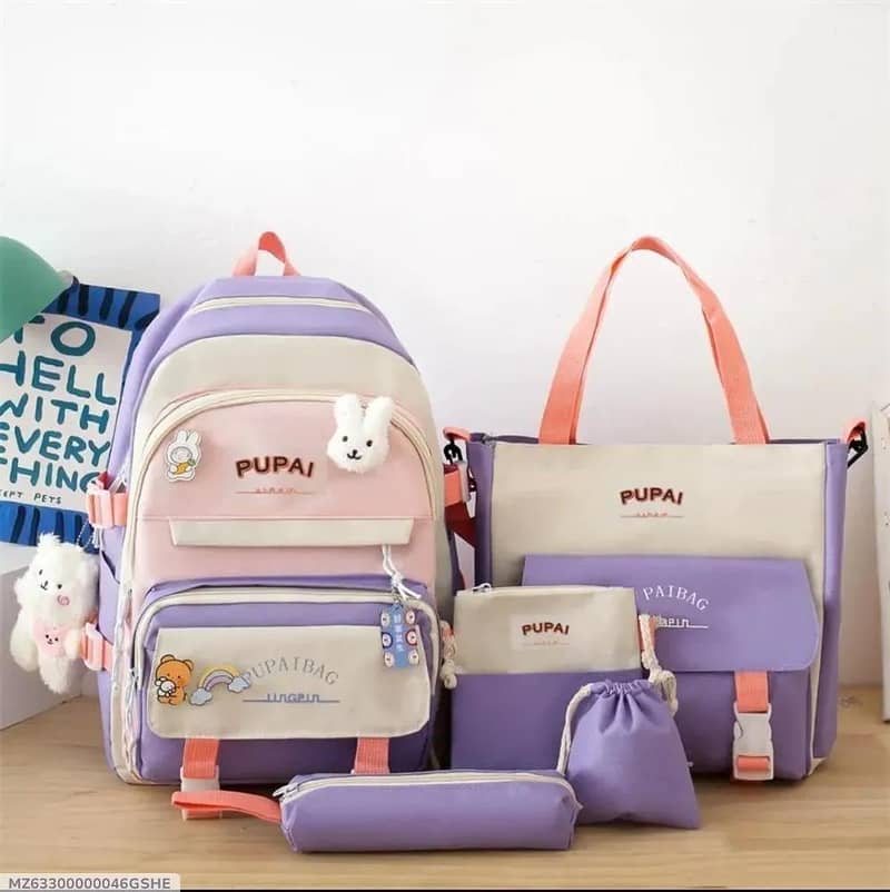 5 pcs bagset Multipurpose Backpack Set 3