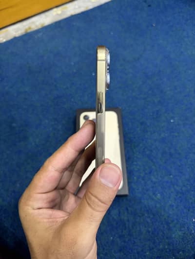 Apple iPhone 13 Pro Max 256 gb pta approved golden coloure with box