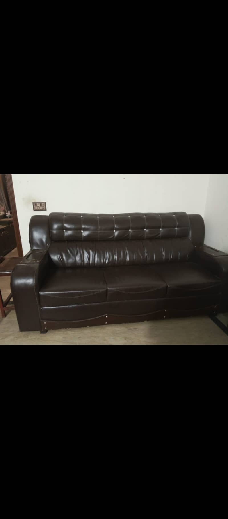 Heavy leather Sofa set 2