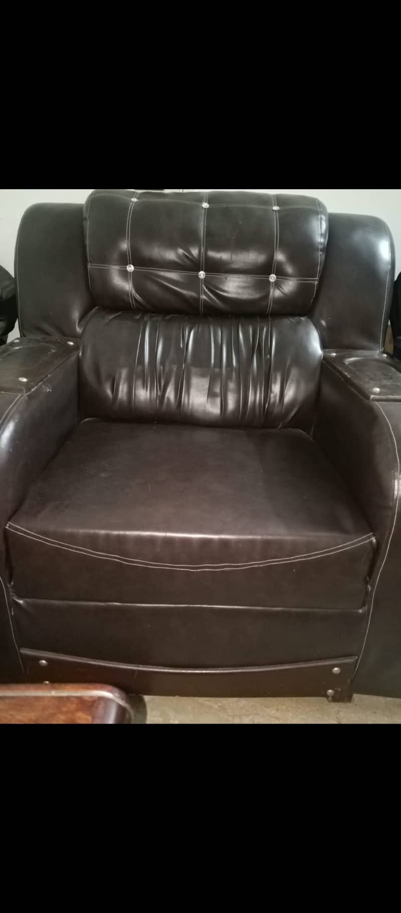 Heavy leather Sofa set 3