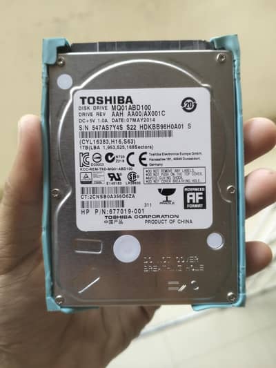 Toshiba MQ01ABD100 1TB Laptop Hard Drive – Fully Working